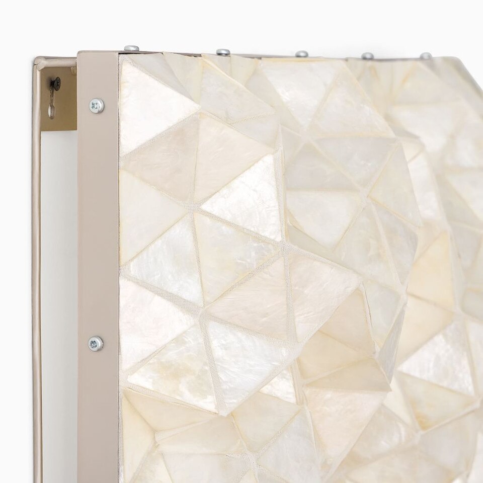 Capiz Wall Art, Faceted Square West Elm Australia